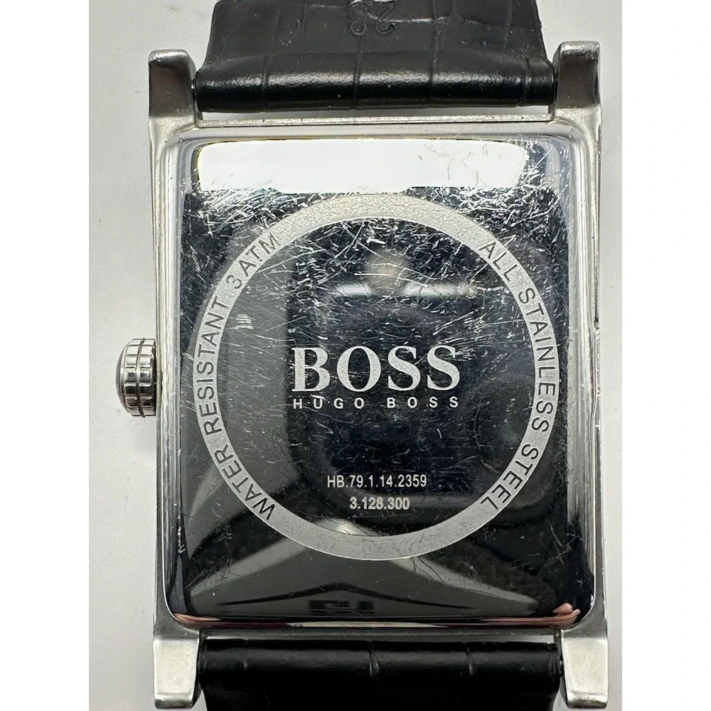 Hugo‎ Boss Moon Phase HB.79.1.14.2359 Mens Tank Watch 36MM 8.5